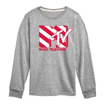 Boys 8-20 MTV Candy Cane Long Sleeve Graphic Tee