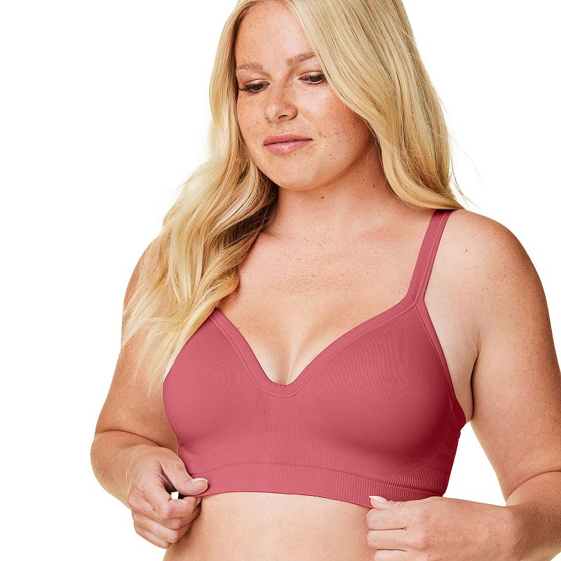 Bravado Designs Muse Wireless Everyday Bra 11012V, Women's, Size: Medium FC, Lipstick