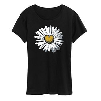 Women's Daisy Heart Graphic Tee