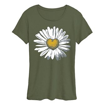 Women's Daisy Heart Graphic Tee