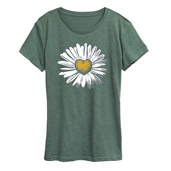 Women's Daisy Heart Graphic Tee