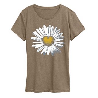 Women's Daisy Heart Graphic Tee