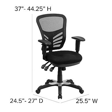 Flash Furniture Nicholas Mid-Back Executive Swivel Ergonomic Office Chair 4-piece Set