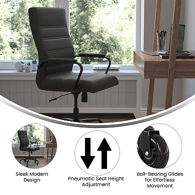 Flash Furniture Whitney High Back White LeatherSoft Executive Swivel Office Chair