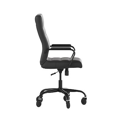 Flash Furniture Whitney High Back White LeatherSoft Executive Swivel Office Chair