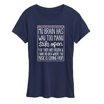 Women's Too Many Tabs Open Graphic Tee