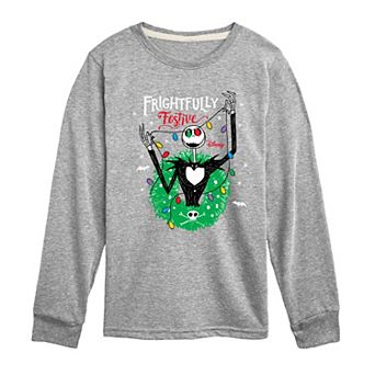 Disney's Nightmare Before Christmas Boys 8-20 Festive Long Sleeve Graphic Tee