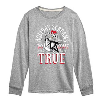 Disney's Nightmare Before Christmas Boys 8-20 Screams Long Sleeve Graphic Tee