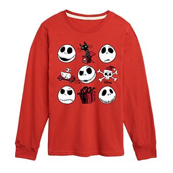 Disney's Nightmare Before Christmas Boys 8-20 Jack Long Sleeve Graphic Tee