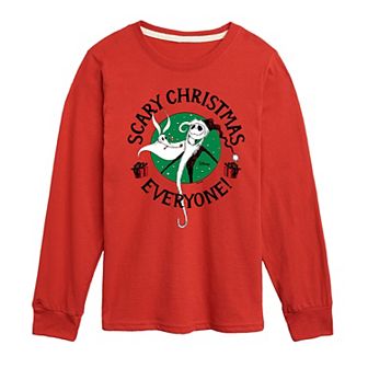 Disney's Nightmare Before Christmas Boys 8-20 Scary Long Sleeve Graphic Tee