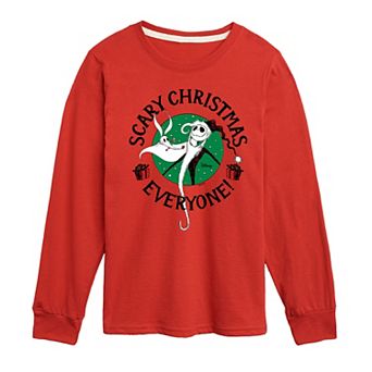 Disney's Nightmare Before Christmas Boys 8-20 Scary Long Sleeve Graphic Tee