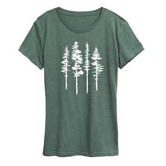 Women's Abstract Trees Graphic Tee