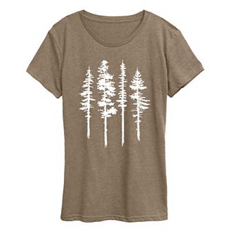 Women's Abstract Trees Graphic Tee
