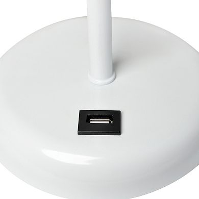 Creekwood Home Metal Table Lamp with USB Port