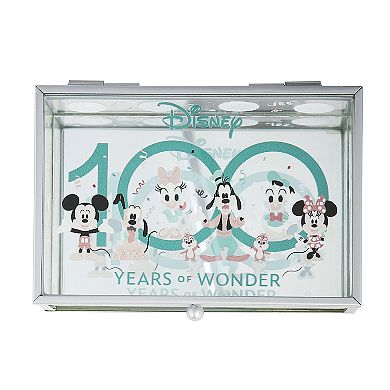 Disney 100 Years of Wonder Mickey Mouse & Friends Glass Jewelry Box