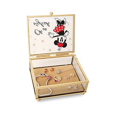 Disney's Mickey Mouse Stay Magical Glass Jewelry Box