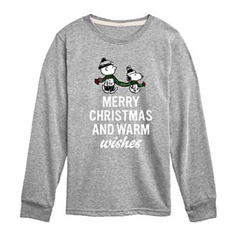 Boys 8-20 Peanuts Warm Wishes Long Sleeve Graphic Tee