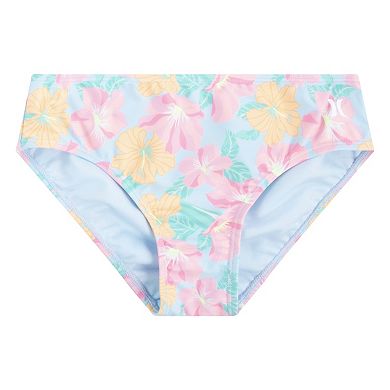 Girls 7-16 Hurley 3-Piece UPF 50+ Floral Rashguard Bikini and Bottoms Swim Set