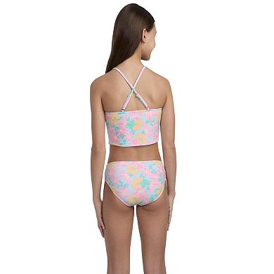 Girls 7-16 Hurley 3-Piece UPF 50+ Floral Rash Guard Bikini and Bottoms Swimsuit Set