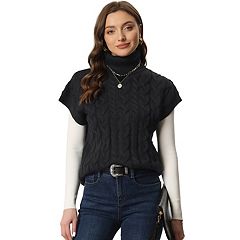 Womens Black Turtleneck