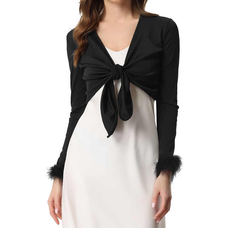 Long Sleeve Tie Front Cardigan Kohls