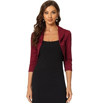Bolero Shrugs for Women's Collared Shrugs for Dress