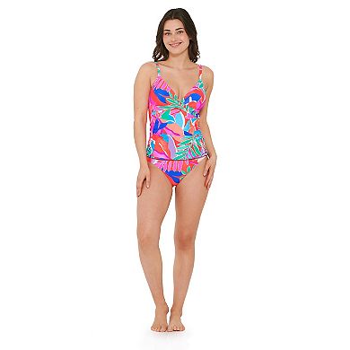 Women's Freshwater Chevron Vibes Molded Cup Twist Tankini