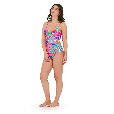 Women's Freshwater Chevron Vibes Molded Cup Twist Tankini