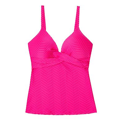 Women's Freshwater Chevron Vibes Molded Cup Twist Tankini