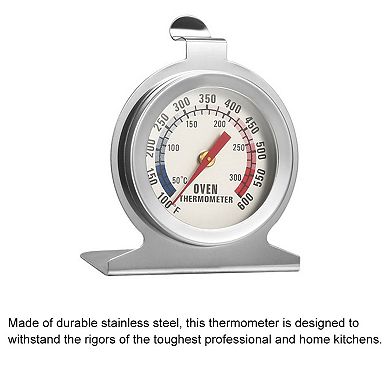 Oven Thermometer 100-600F Stainless Steel Instant Read Temperature Gauge 2pcs