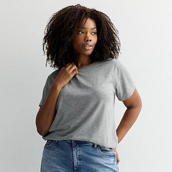 Plus Size Sonoma Goods For Life® Short-Sleeve Crew Tee