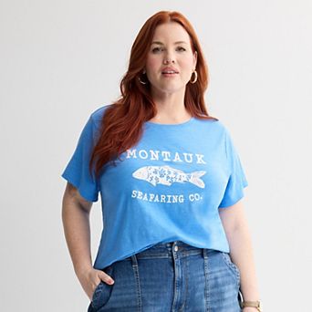 Plus Size Sonoma Goods For Life® Short-Sleeve Crew Tee