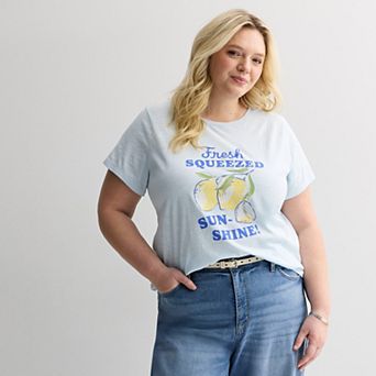 Plus Size Sonoma Goods For Life® Short-Sleeve Crew Tee
