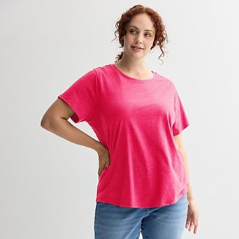 Plus Size Sonoma Goods For Life® Short-Sleeve Crew Tee