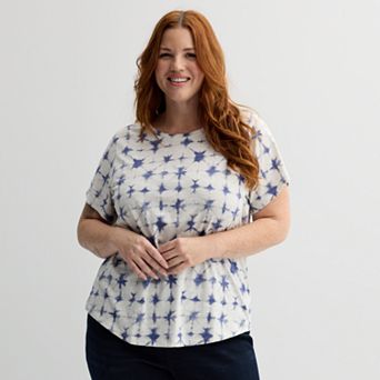 Plus Size Sonoma Goods For Life® Short-Sleeve Crew Tee