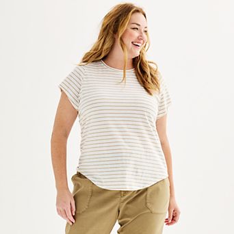 Plus Size Sonoma Goods For Life® Short-Sleeve Crew Tee