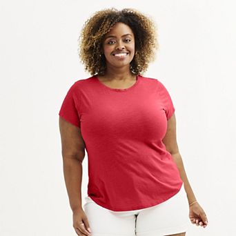 Plus Size Sonoma Goods For Life® Short-Sleeve Crew Tee
