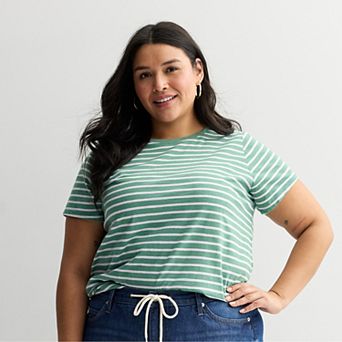 Plus Size Sonoma Goods For Life® Short-Sleeve Crew Tee