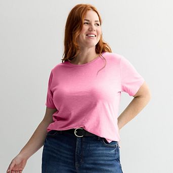 Plus Size Sonoma Goods For Life® Short-Sleeve Crew Tee