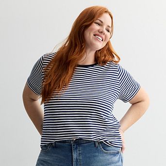 Plus Size Sonoma Goods For Life® Short-Sleeve Crew Tee