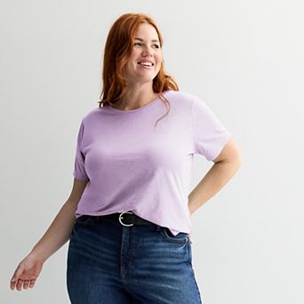 Plus Size Sonoma Goods For Life® Short-Sleeve Crew Tee