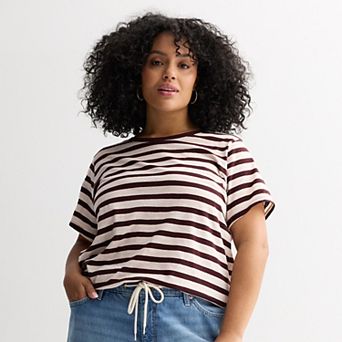 Plus Size Sonoma Goods For Life® Short-Sleeve Crew Tee