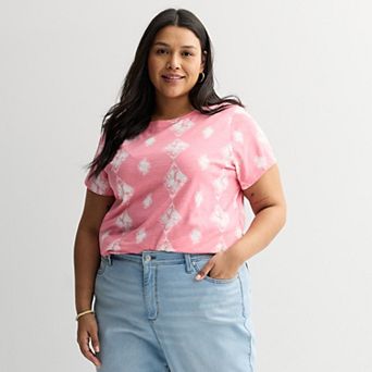 Plus Size Sonoma Goods For Life® Short-Sleeve Crew Tee