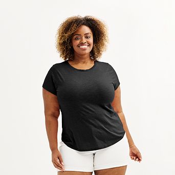 Plus Size Sonoma Goods For Life® Short-Sleeve Crew Tee
