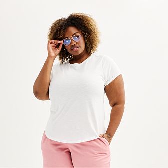 Plus Size Sonoma Goods For Life® Short-Sleeve Crew Tee