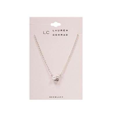 LC Lauren Conrad Faux Pearl & Crystal Cluster Short Necklace