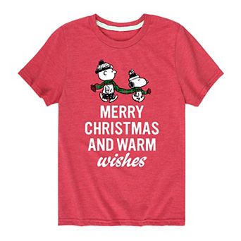 Boys 8-20 Peanuts Warm Wishes Graphic Tee