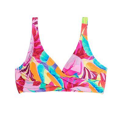 Women's Freshwater Tropicalia D-Cup Wrap Underwire Bra Swim Top