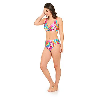 Women's Freshwater Tropicalia D-Cup Wrap Underwire Bra Swim Top