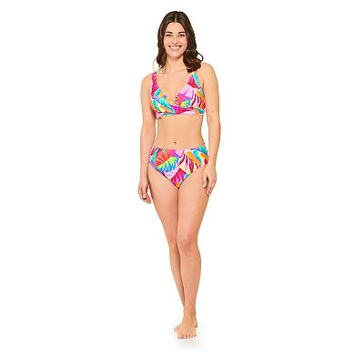 Women's Freshwater Tropicalia D-Cup Wrap Underwire Bra Swim Top